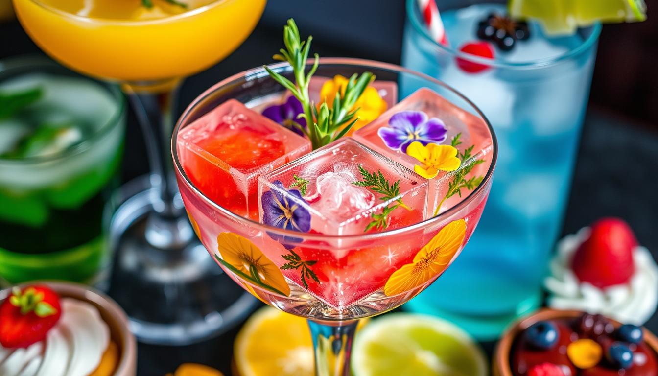 Eiswürfel mit Geschmack: Aromatisierte Ideen für Drinks und Desserts